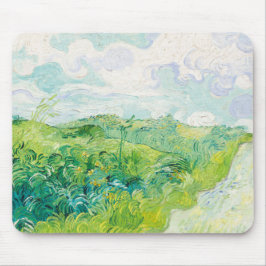 Mousepad Van Gogh. Campos de Trigo Verde Auvers. Impression