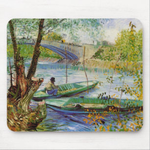 Mousepad Van Gogh Pescando na Primavera, Pont de Clichy