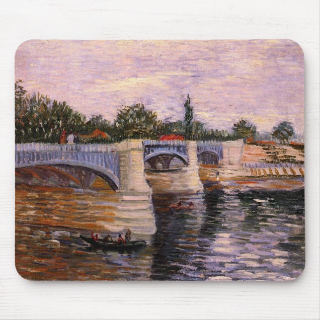 Mousepad Van Gogh Rio Sena com Pont del Grande Jette (Frente)