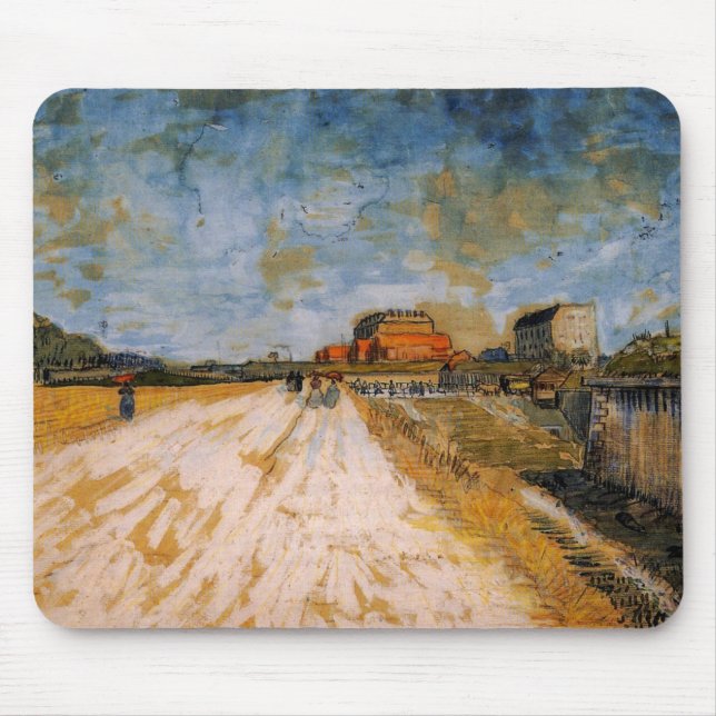 Mousepad Van Gogh Road Beside the Paris Rampart (Frente)