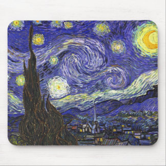 Mousepad Van Gogh Starry Night