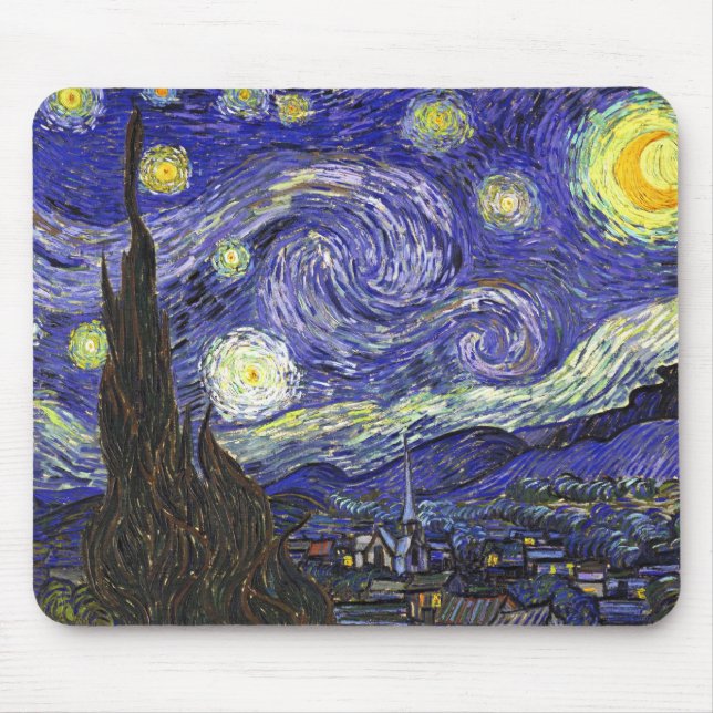 Mousepad Van Gogh Starry Night (Frente)