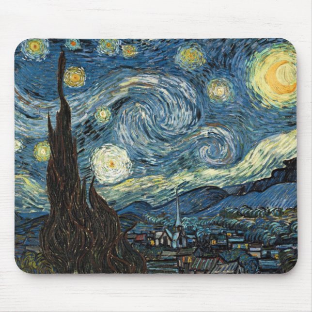 Mousepad Van Gogh Starry Night (Frente)