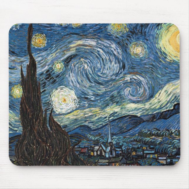 Mousepad Van Gogh Starry Night (Frente)