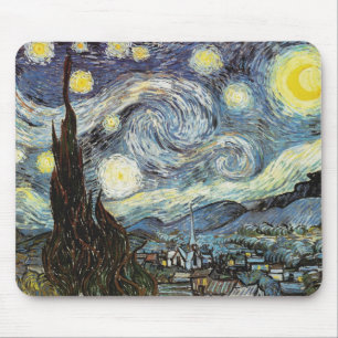 Mousepad Van Gogh Starry Night Fine Art