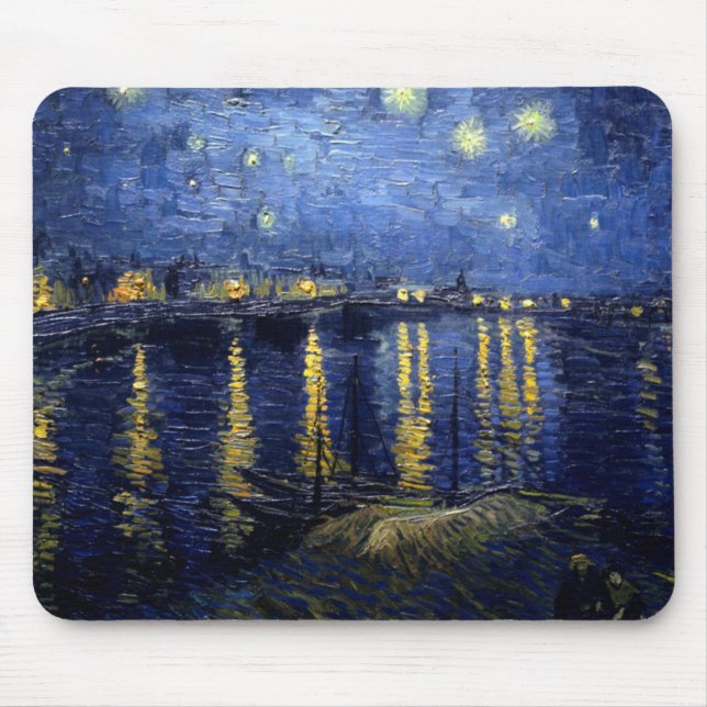 Mousepad Van Gogh Starry Night Over Rhone (Frente)