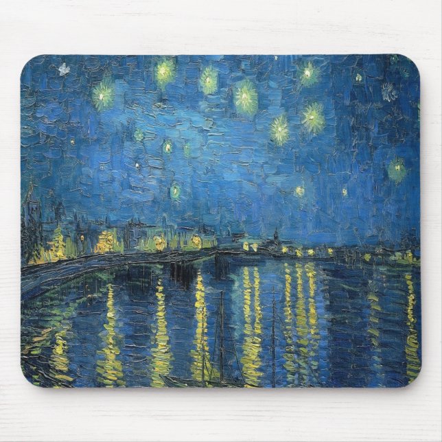 Mousepad Van Gogh Starry Night Over the Rhone (Frente)