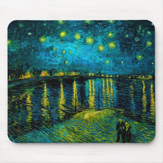 Mousepad Van Gogh Starry Night Over the Rhône (Frente)