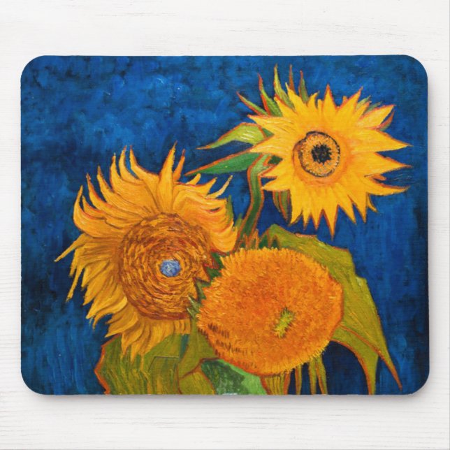 Mousepad Van Gogh Sunflower (Frente)