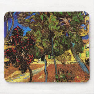 Mousepad Van Gogh Trees no Jardim, Hospital Santo Paul