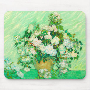 Mousepad Van Gogh White Roses