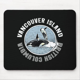 Mousepad Vancouver Island BC Canada Orca Whales Adventure K