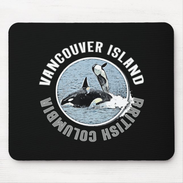 Mousepad Vancouver Island BC Canada Orca Whales Adventure K (Frente)