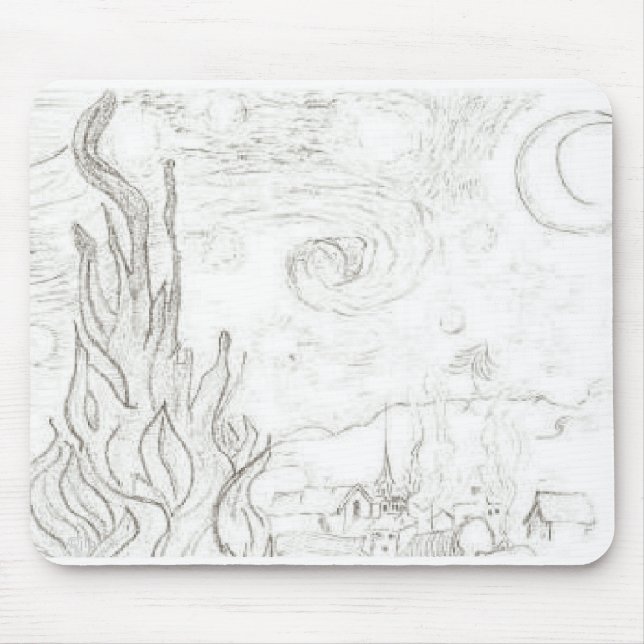 Mousepad VanGogh-jlp-Stationery, ©jlp (Frente)