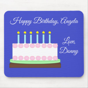 Mousepad Vanilla Cake e Parabéns