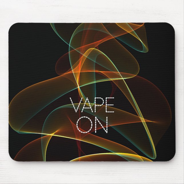 Mousepad Vape no fumo verde alaranjado (Frente)