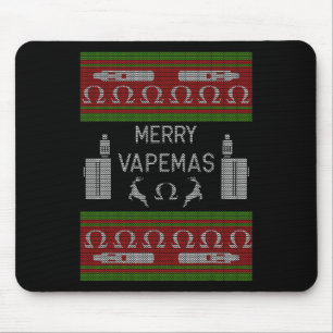 Mousepad Vapemas de feliz - Vapacidade de um suéter de Nata