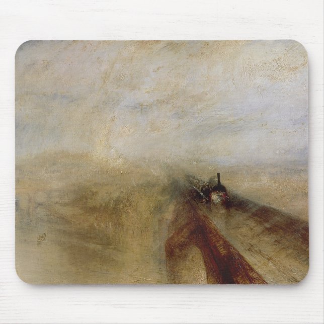 Mousepad Vapor da chuva de Joseph Mallord William Turner | (Frente)