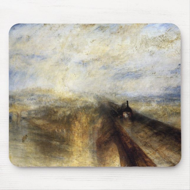 Mousepad Vapor De Chuva E Velocidade Da JMW Turner (Frente)