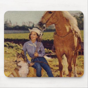 Mousepad Vaqueira do vintage
