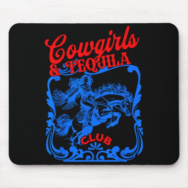 Mousepad Vaqueiras E Tequila Cauda Vintage Engraçado Beber  (Frente)