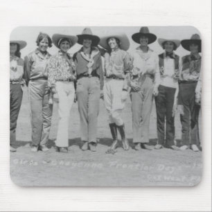 Mousepad Vaqueiras nos dias da fronteira de Cheyenne, 1929.