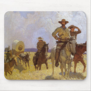 Mousepad Vaqueiros Antigos, O Conjunto Parkman por NC Wyeth