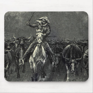 Mousepad Vaqueiros Antigos, Uma Estampida de Frederic Remin
