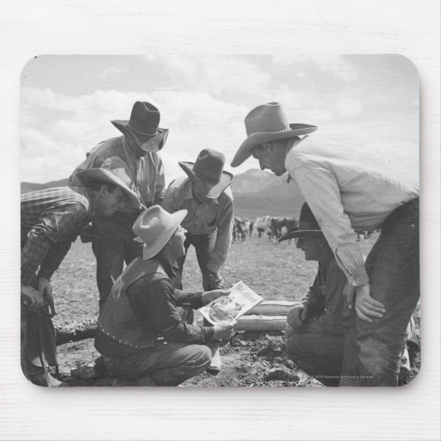 Mousepad Vaqueiros que olham um compartimento (Frente)