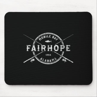 Mousepad Varas de Pesca Cruzadas Antigas Fairhope Al