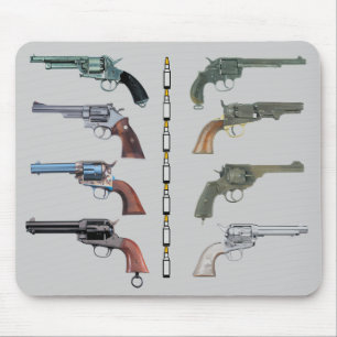 Mousepad Variado. REVÓLVERES