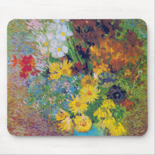Mousepad Vase com margaridas e anêmonas, Van Gogh