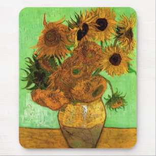 Mousepad Vaso com Doze Girassóis por Vincent van Gogh
