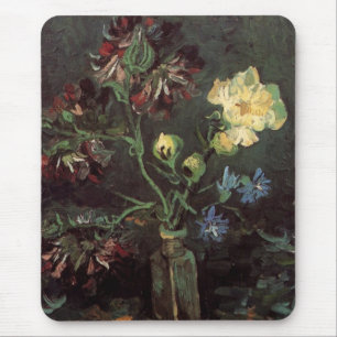 Mousepad Vaso com Myosotis e Peônias por Vincent van Gogh