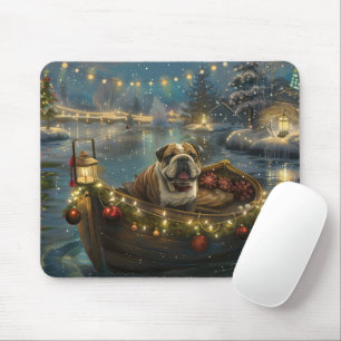 Mousepad Vazio Festivo de Buldogue