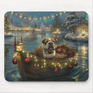 Mousepad Vazio Festivo de Buldogue