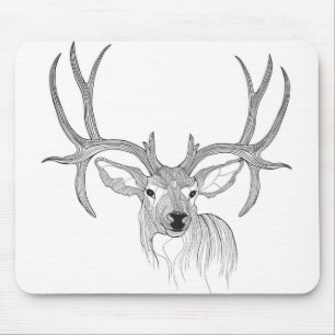 Mousepad veado,caça aos veados,veado-mula,veado-bebê,cauda 