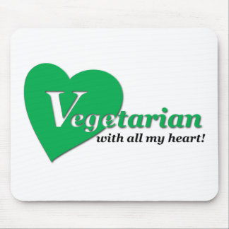 Mousepad Vegetariano com todo o meu coração