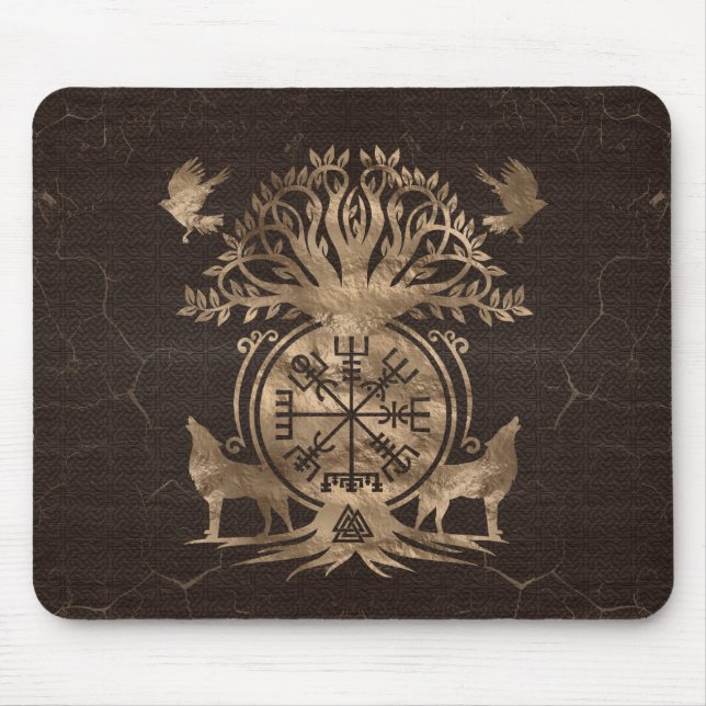 Mousepad Vegvisir - Ornamento Compass Visível (Frente)