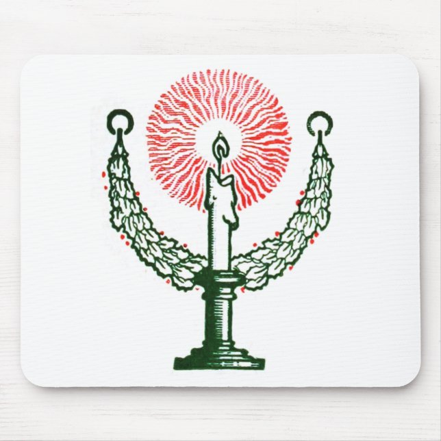 Mousepad Vela de Natal Tradicional (Frente)