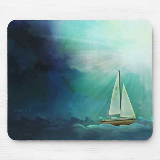 Mousepad Veleiro de Newport 33 (Frente)