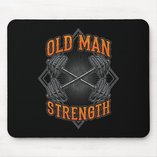 Mousepad Velha Força Muscular Formação de Ginástica (Frente)