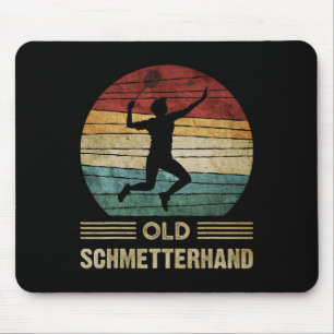 Mousepad Velha Mão-Manteiga Dminton Shuttle Vintage Engraça