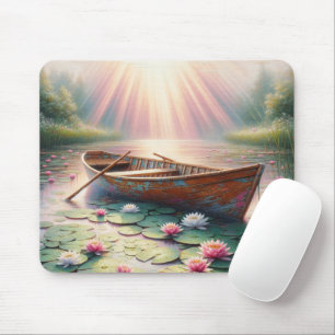 Mousepad Velha Rowboat Russo Em Lírios-Água