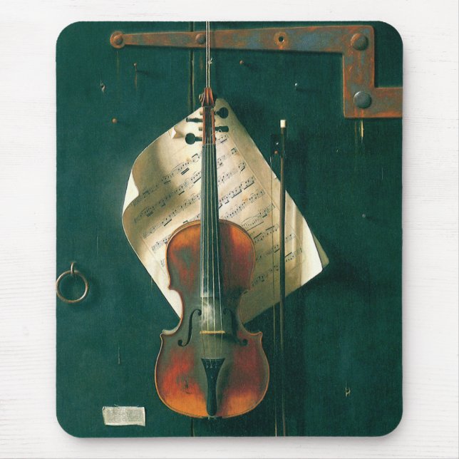 Mousepad Velha Violino - Vida Estática por William Michael  (Frente)