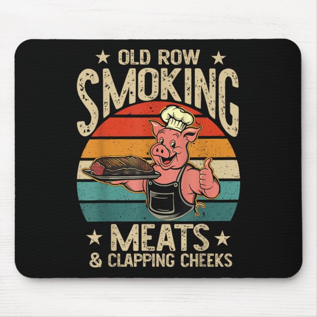 Mousepad Velhas Linhas Fumando Refeições E Fapeando Cheeks  (Frente)