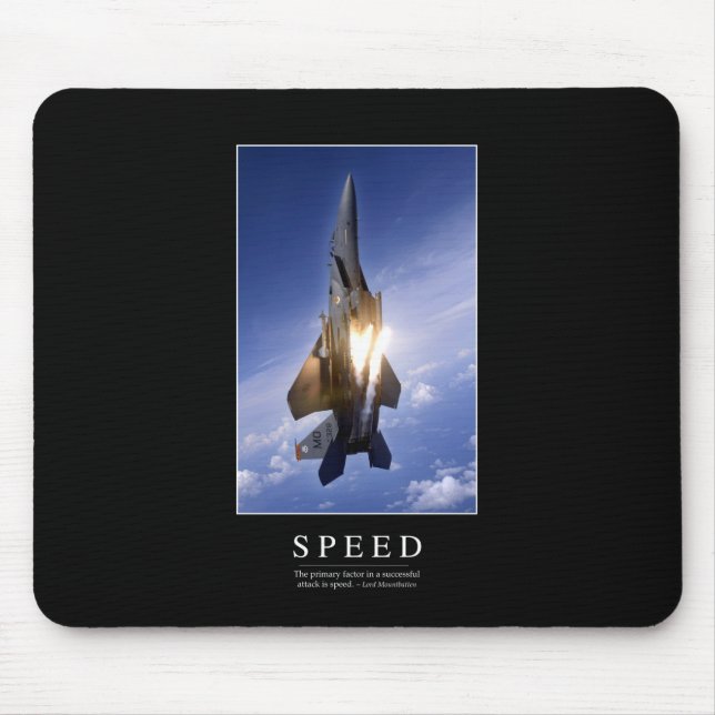 Mousepad Velocidade: Cotação 1 Inspiracional (Frente)