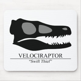 Mousepad Velociraptor Skull
