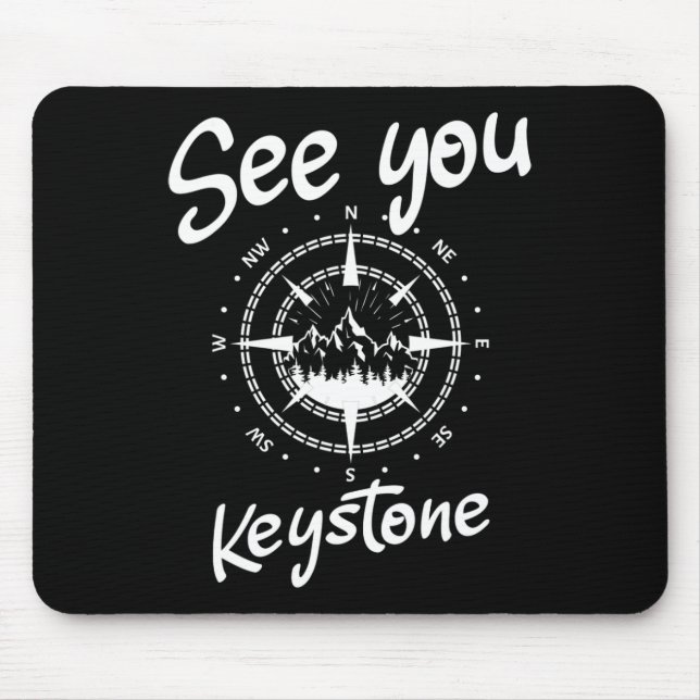 Mousepad Vemo-Nos No Keystone Usa Férias Ski Comp (Frente)