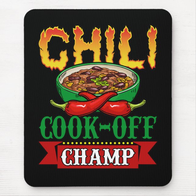 Mousepad Vencedor da Competição Chilli Cook Off Champ (Frente)